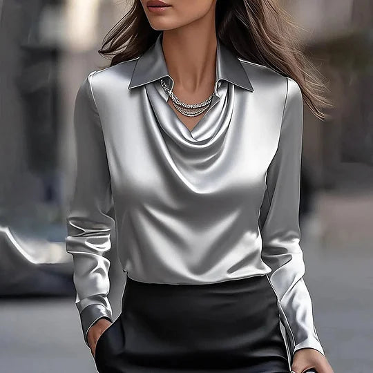 Celina – Elegantna satenska bluza