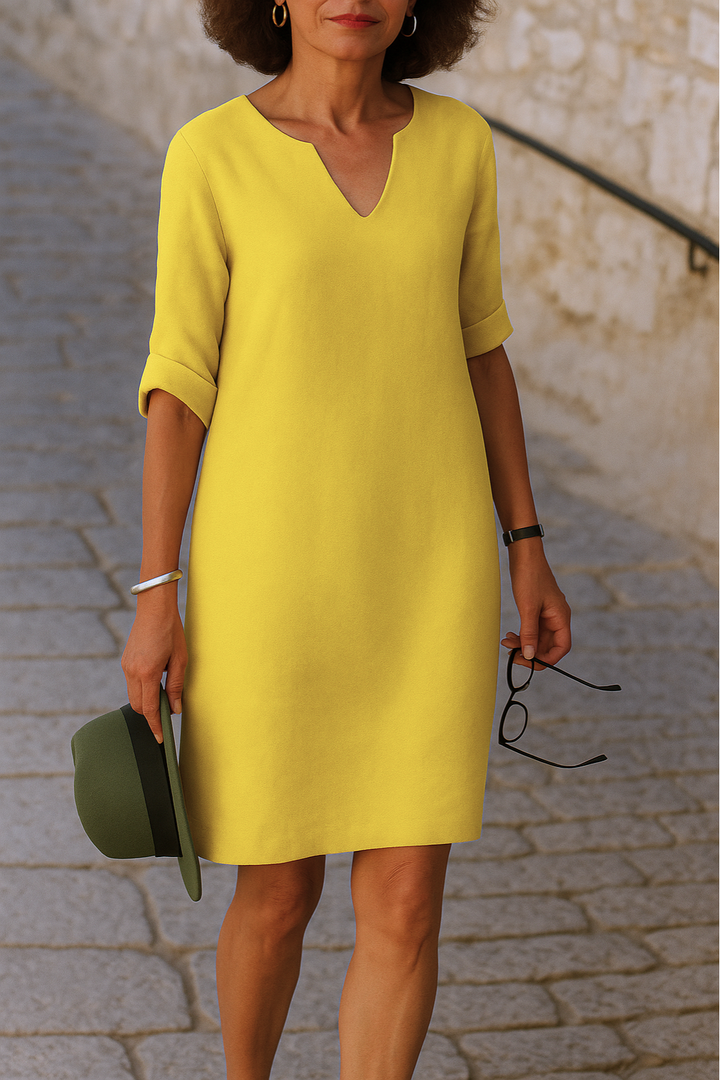 LISETTE | Elegantna haljina s V-izrezom