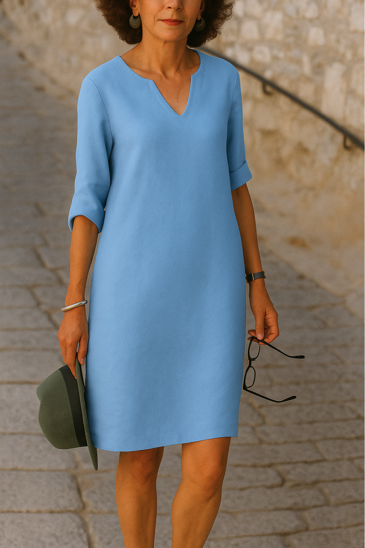 LISETTE | Elegantna haljina s V-izrezom